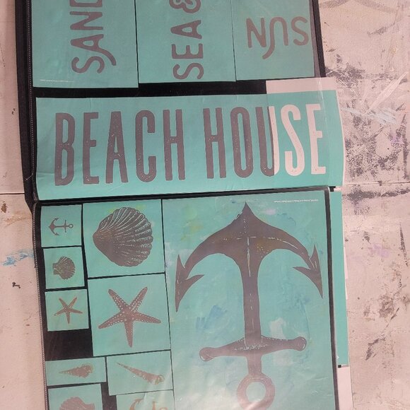 Bundle 3 ~ Reusable Silk Screen Stencils ~ 18 x 15 Binder~ Summer, Kitchen